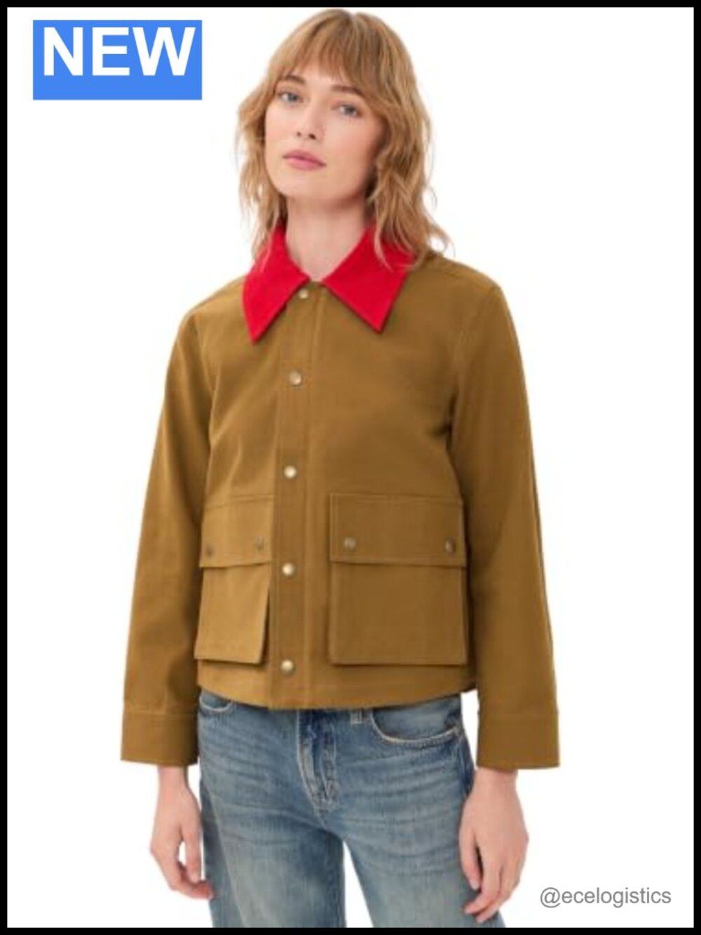 The Swingy Jacket - Mid-Weight Canvas with Corduroy Collar